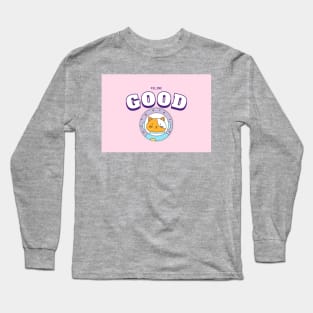 Feline Good Pink Space Cat Long Sleeve T-Shirt